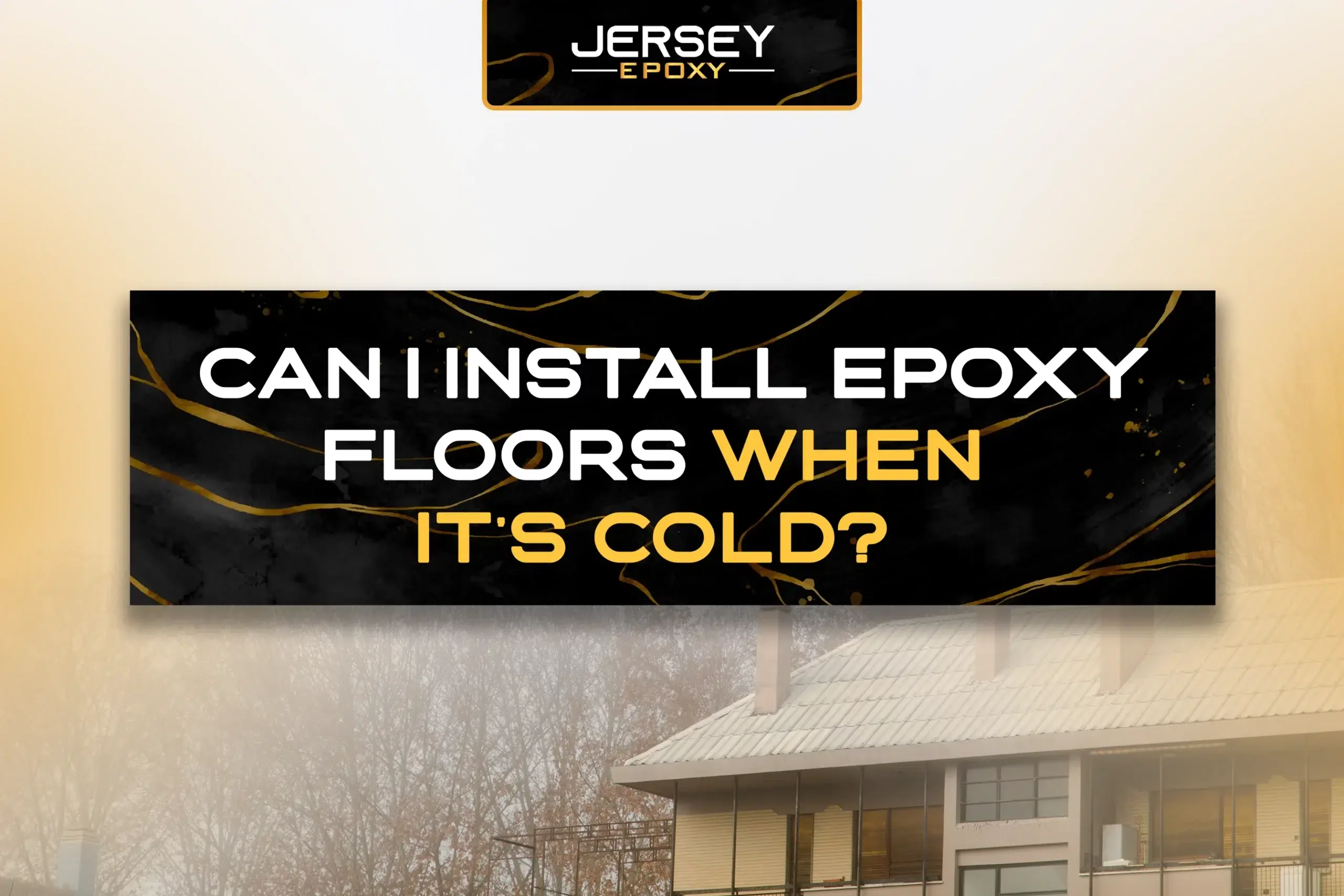 Durable epoxy flooring installation for cold weather conditions by Jersey Epoxy.