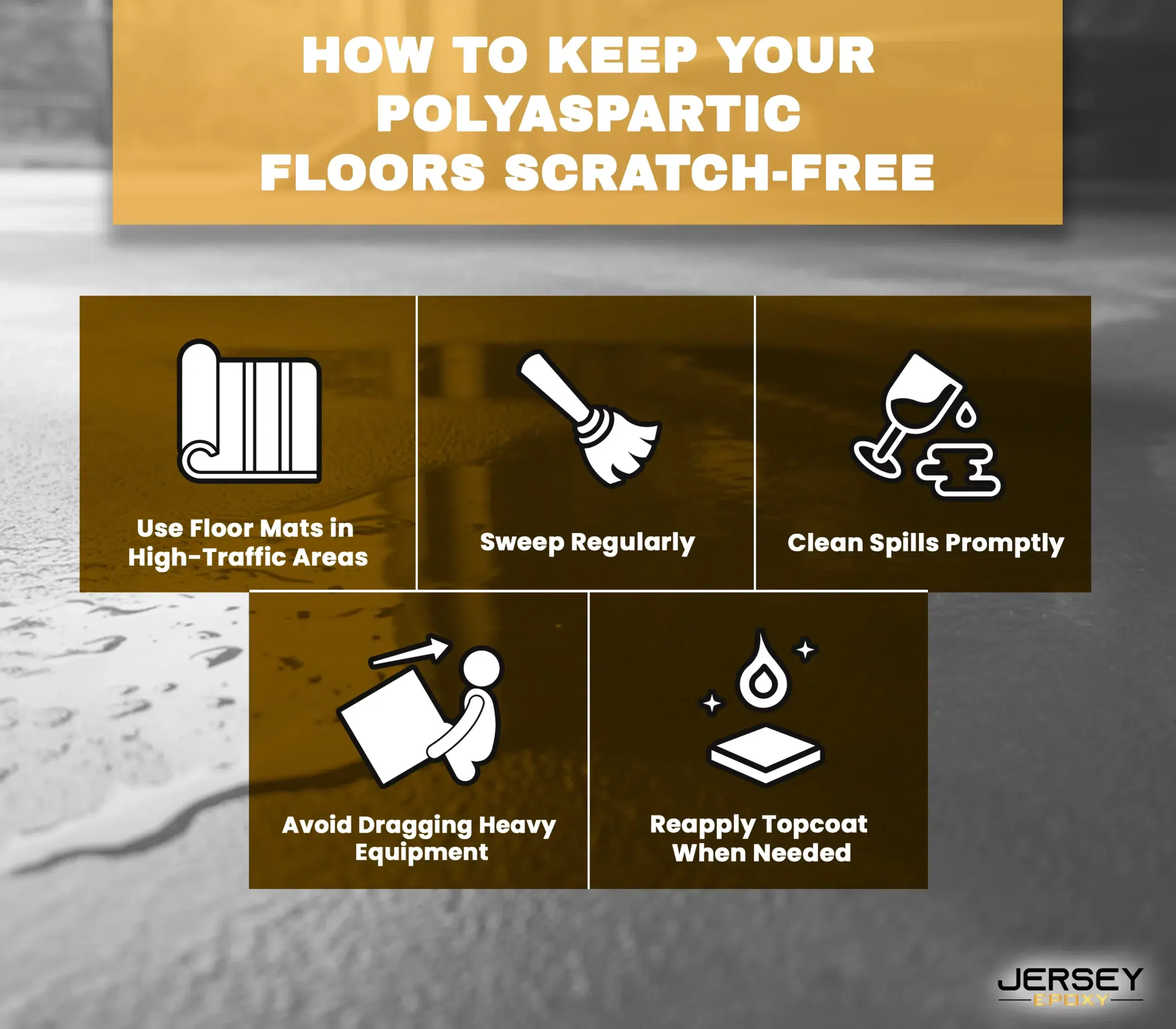 Smooth epoxy resin flooring for polyaspartic surfaces, scratch-resistant and durable.