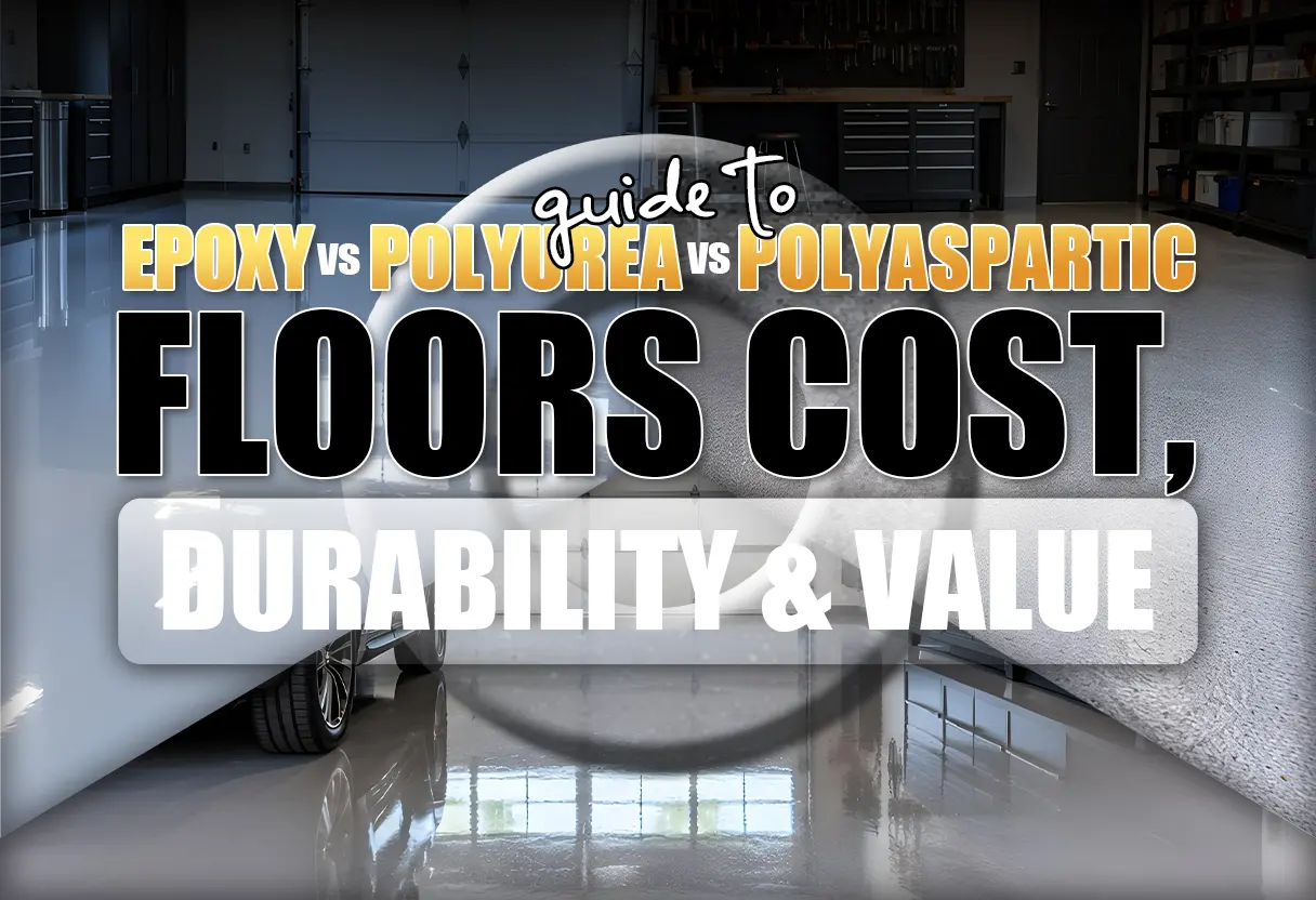Guide To Epoxy vs Polyurea vs Polyaspartic Floors Cost, Durability & Value