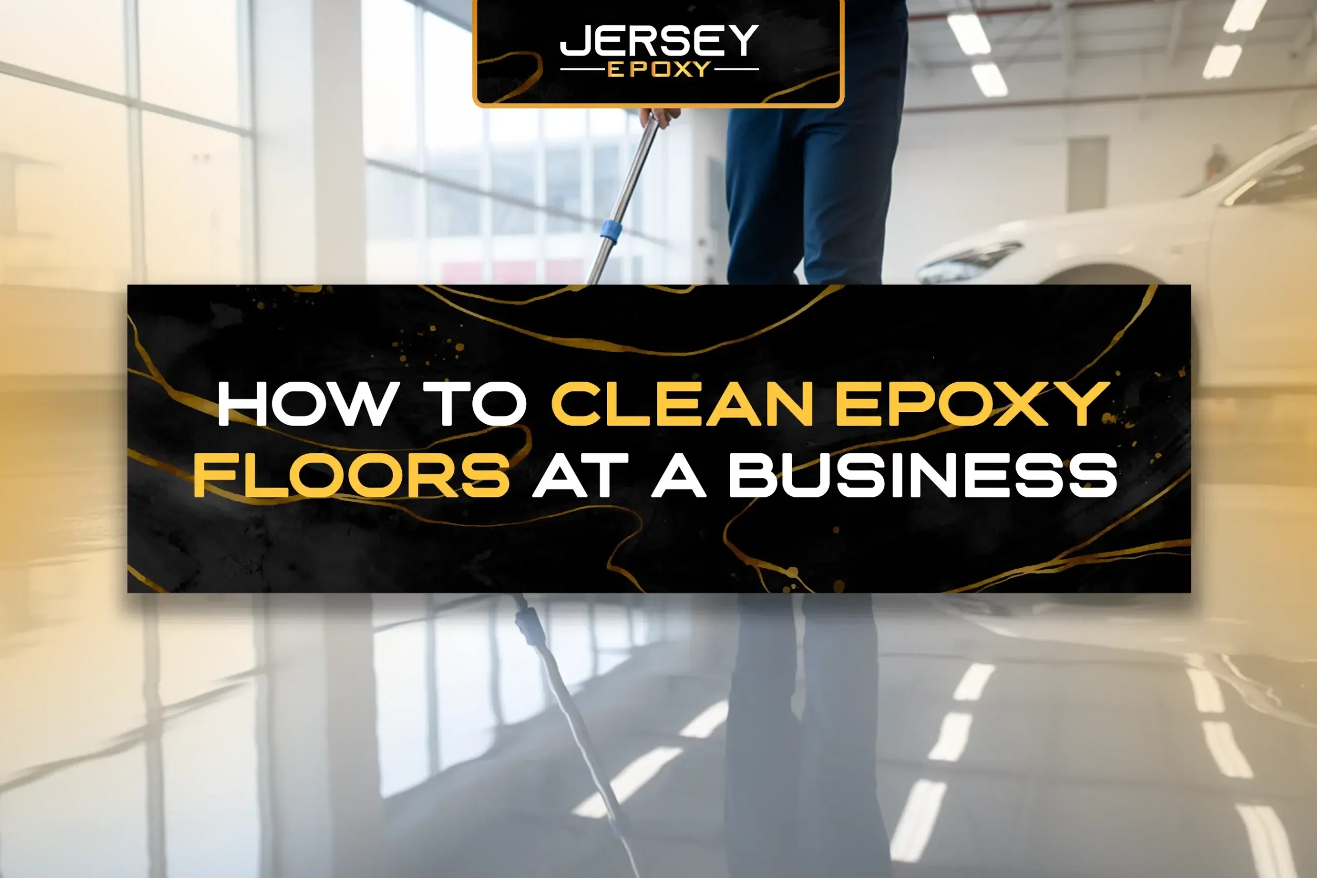 High-quality epoxy floor cleaning and polishing services for commercial businesses in Jersey.