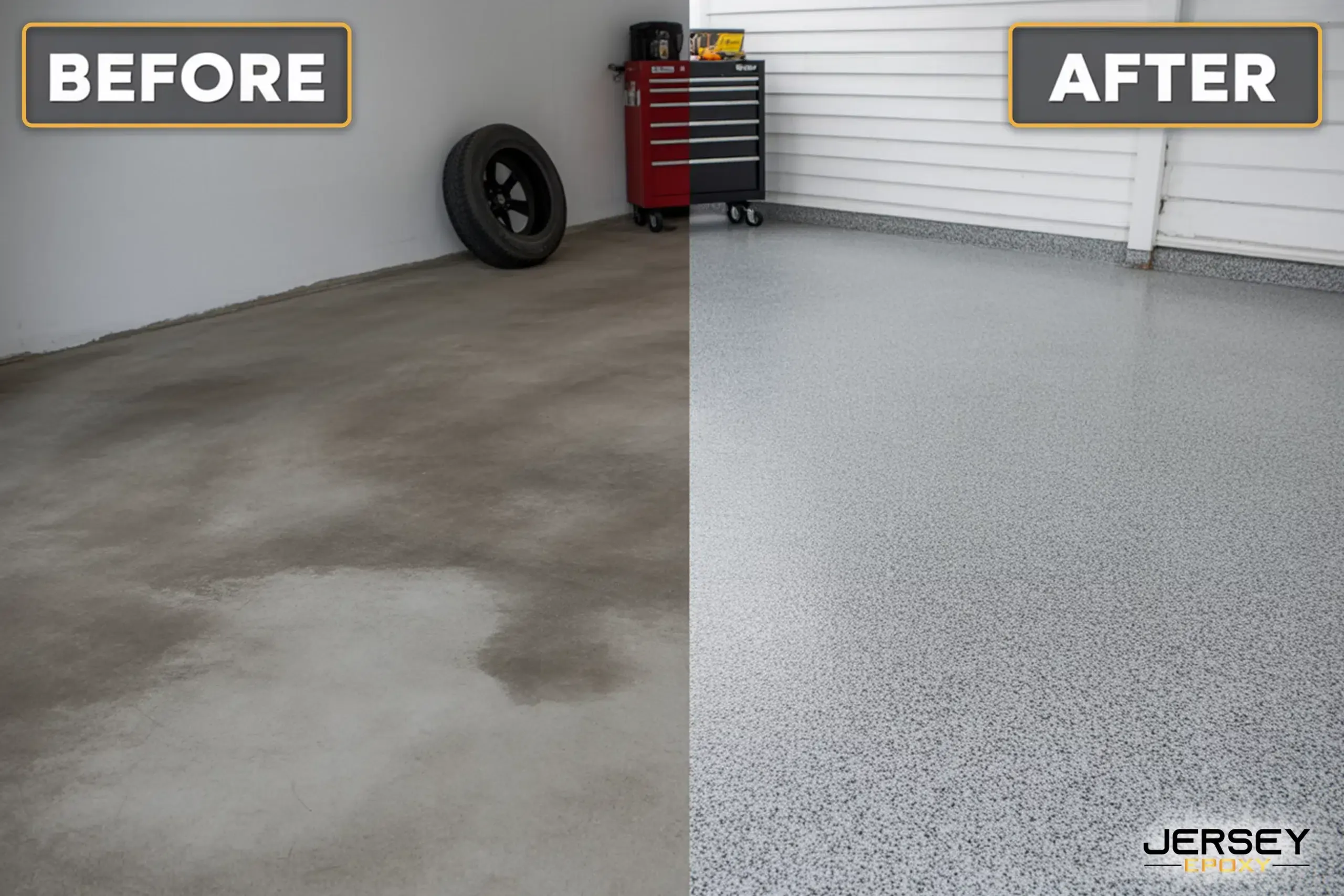 Efficient epoxy garage floor coating demonstrating durability and sleek finish.
