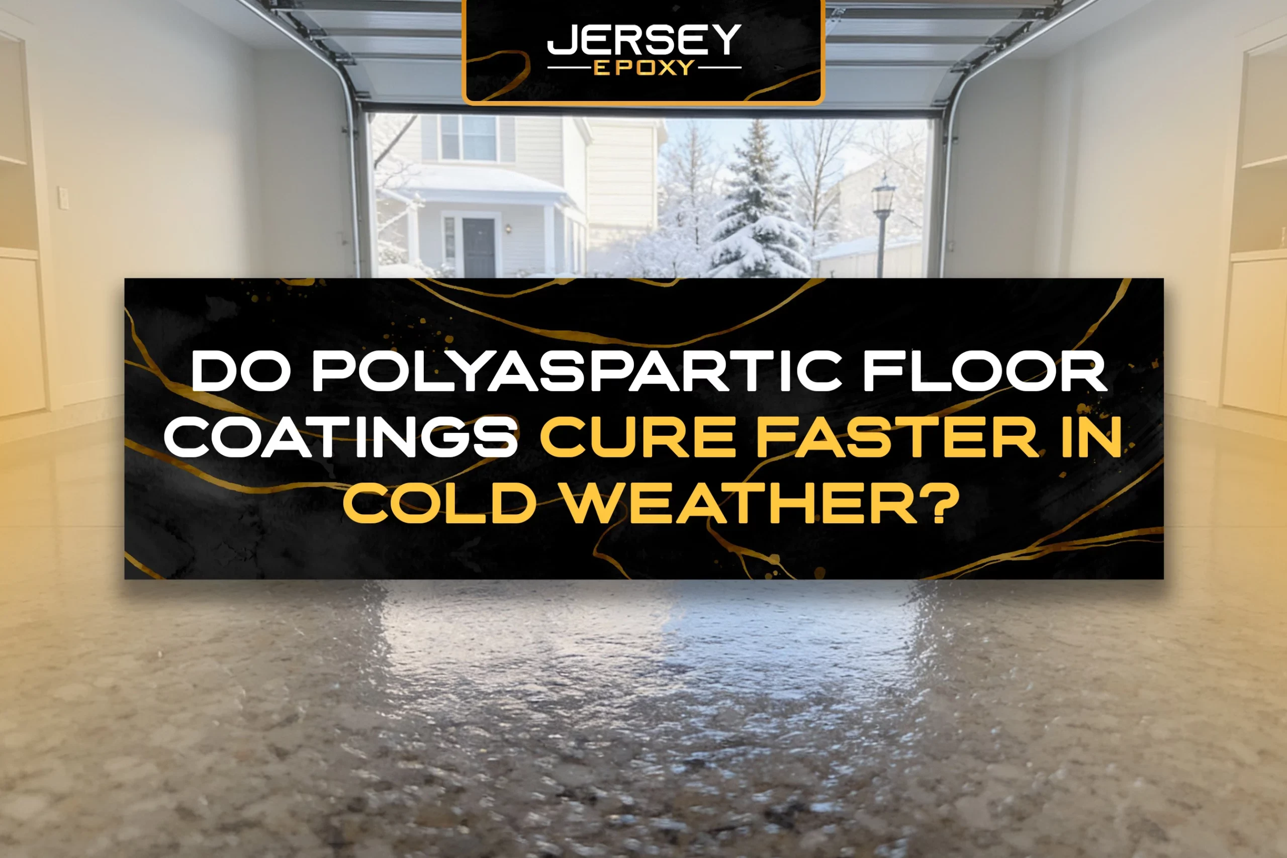 Durable epoxy flooring with fast curing benefits for cold weather conditions.