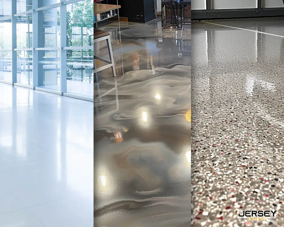 Polyurethane epoxy resin floor coating for commercial and industrial spaces.