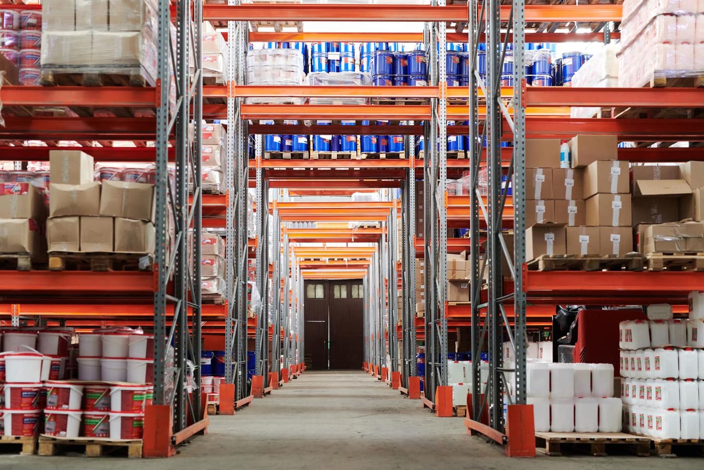 Seamless resinous floor running through a refrigerated storage area