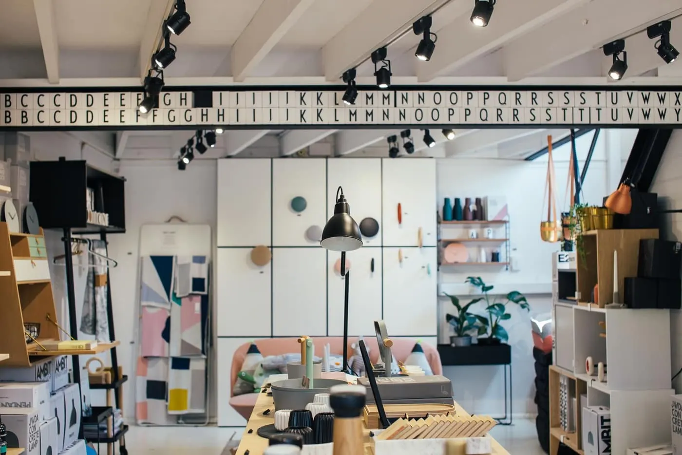 Bright retail interior with a seamless, easy-clean commercial floor