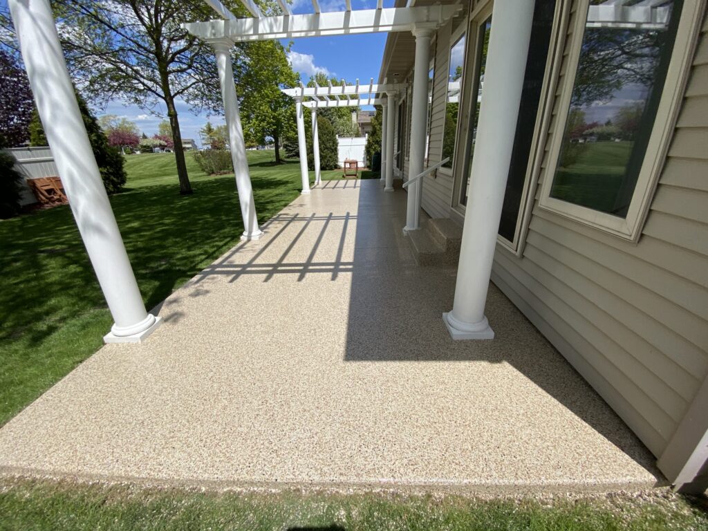 Residential Patio Floor Epoxy Service